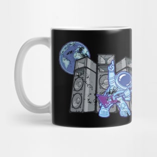 Astronaut with Purple Guitar and 3 Large Speakers Mug